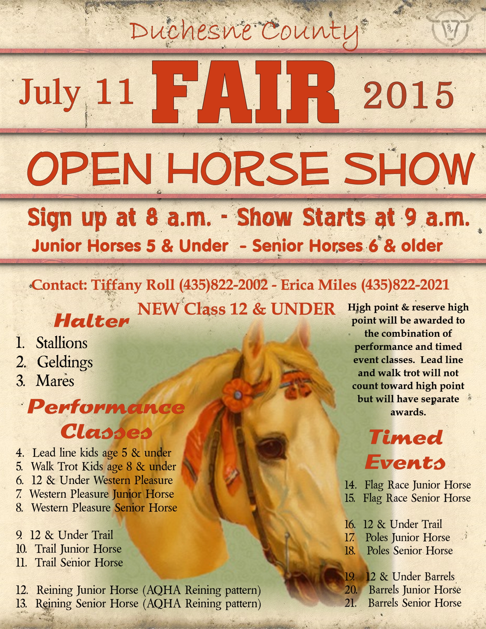 horse show flyer